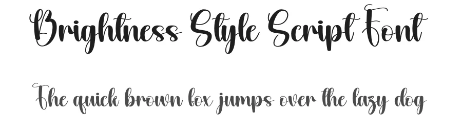 Brightness Style Script Font by andikastudio — Script Handwritten Font