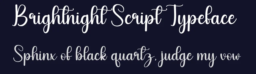 Brightnight Script Typeface by andikastudio — Script Handwritten Font — thumbnail 2