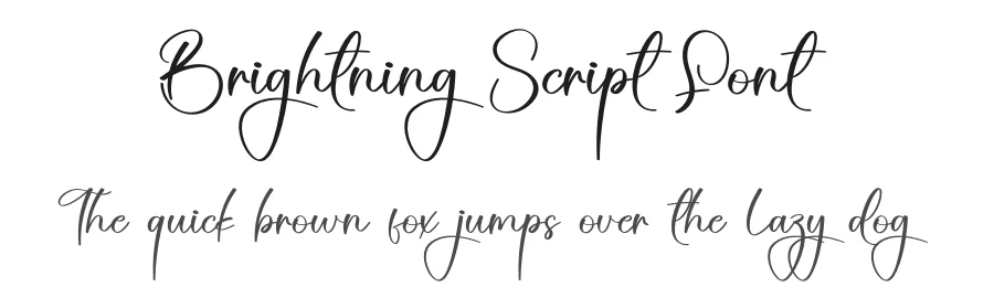 Brightning Script Font by creativeletter — Script Handwritten Font
