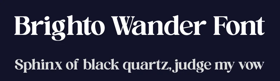 Brighto Wander Font by timelesstype.co — Serif Font — thumbnail 2