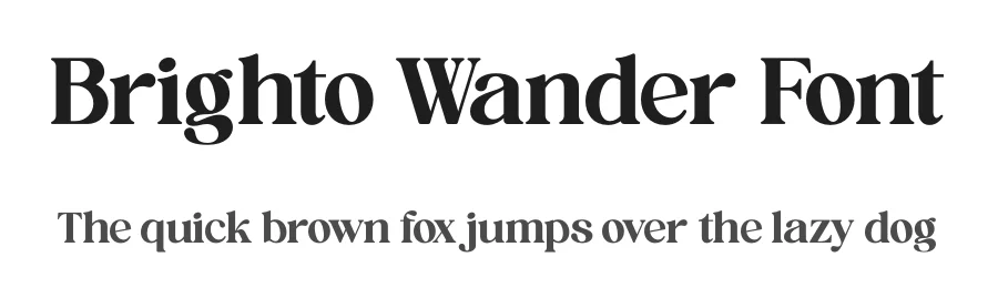 Brighto Wander Font by timelesstype.co — Serif Font