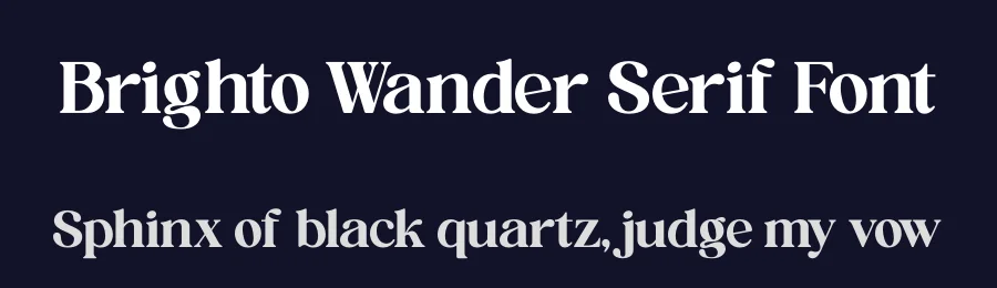 Brighto Wander Serif Font by timelesstype.co — Display Font — thumbnail 2