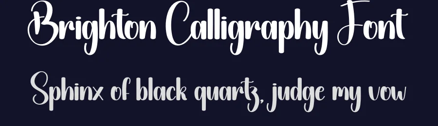 Brighton Calligraphy Font by creativeletter — Script Handwritten Font — thumbnail 2