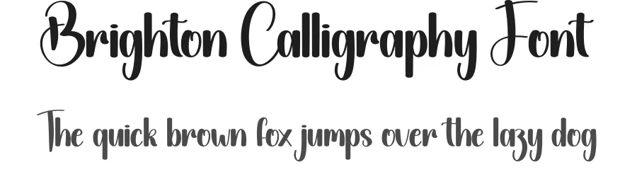 Brighton Calligraphy Font by creativeletter — Script Handwritten Font