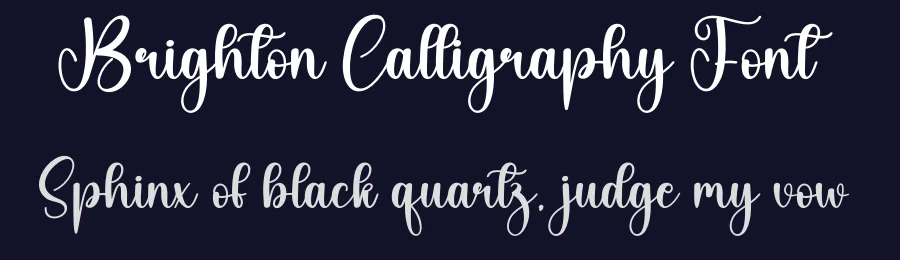 Brighton Calligraphy Font by creativeletter — Script Handwritten Font — thumbnail 2