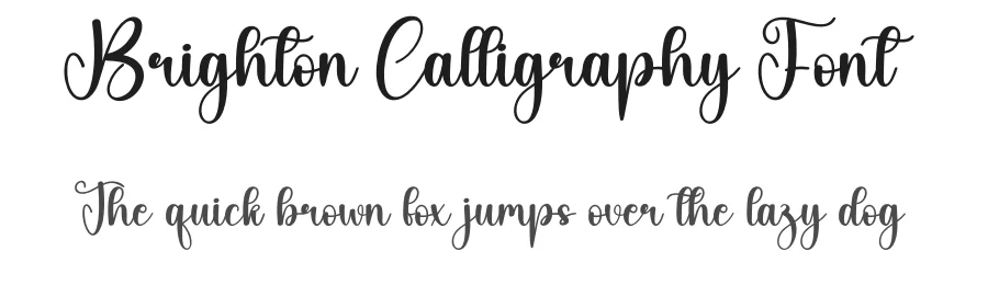 Brighton Calligraphy Font by creativeletter — Script Handwritten Font