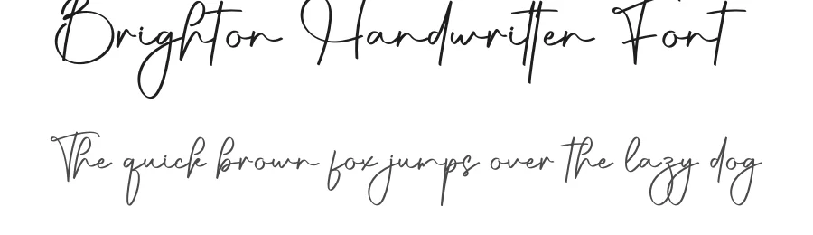 Brighton Handwritten Font by creativeletter — Script Handwritten Font