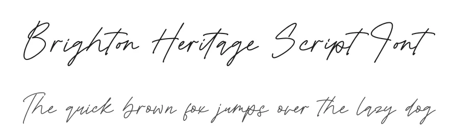Brighton Heritage Script Font by Operatype.Co — Display Font