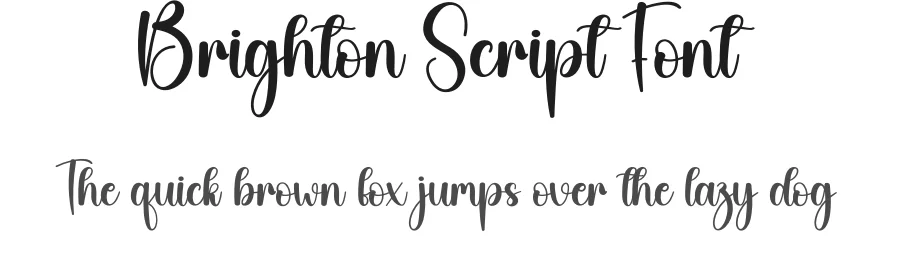Brighton Script Font by creativeletter — Script Handwritten Font
