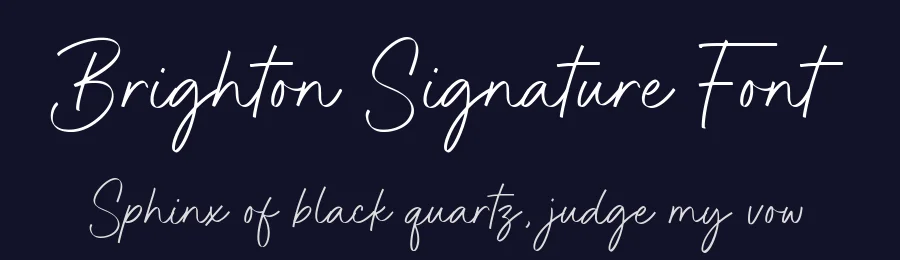 Brighton Signature Font by Timur type — Script Handwritten Font — thumbnail 2