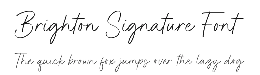 Brighton Signature Font by Timur type — Script Handwritten Font