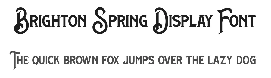 Brighton Spring Display Font by typealiens — Display Font