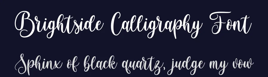 Brightside Calligraphy Font by 99designs — Script Handwritten Font — thumbnail 2