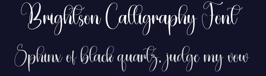 Brightson Calligraphy Font by creativeletter — Script Handwritten Font — thumbnail 2
