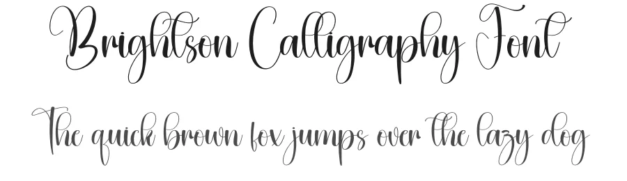 Brightson Calligraphy Font by creativeletter — Script Handwritten Font