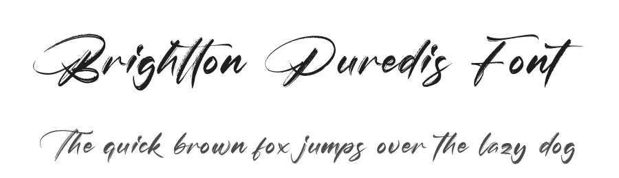 Brightton Puredis Font by glorytype — Script Handwritten Font