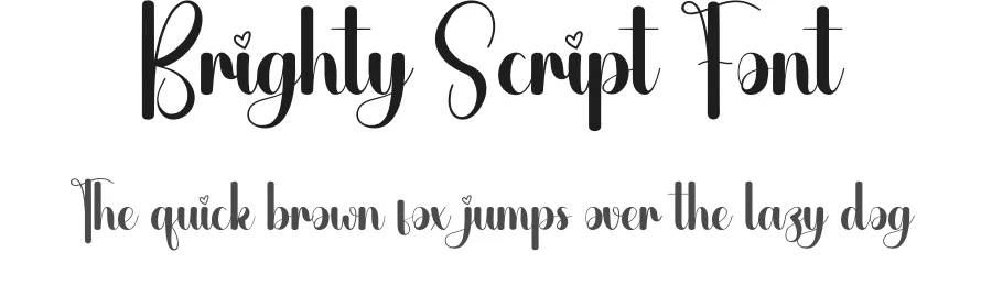 Brighty Script Font by creativeletter — Script Handwritten Font