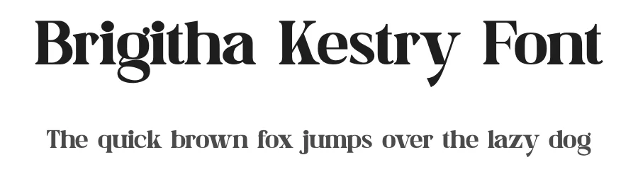 Brigitha Kestry Font by SlideShoot — Serif Font