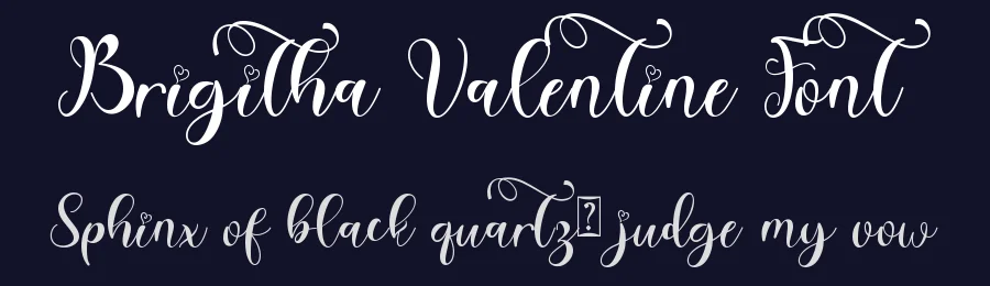 Brigitha Valentine Font by Yoga Letter — Script Handwritten Font — thumbnail 2