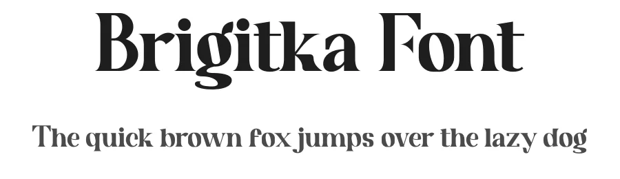 Brigitka Font by embuntype β Serif Font
