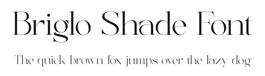 Briglo Shade Font by timelesstype.co — Display Font