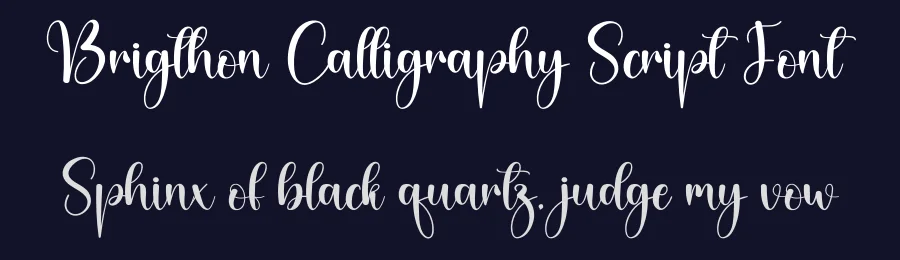 Brigthon Calligraphy Script Font by creativeletter — Script Handwritten Font — thumbnail 2