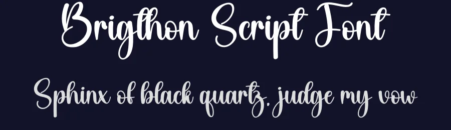 Brigthon Script Font by creativeletter — Script Handwritten Font — thumbnail 2