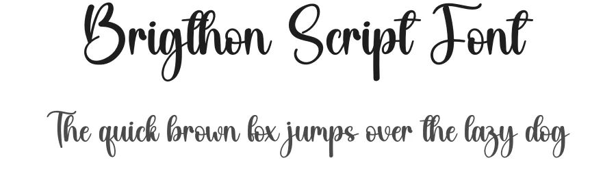 Brigthon Script Font by creativeletter — Script Handwritten Font