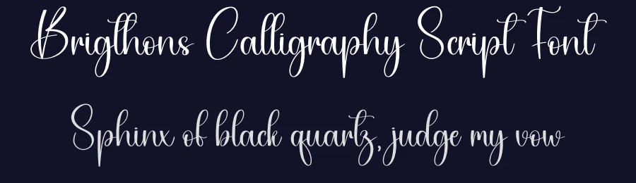 Brigthons Calligraphy Script Font by creativeletter — Script Handwritten Font — thumbnail 2