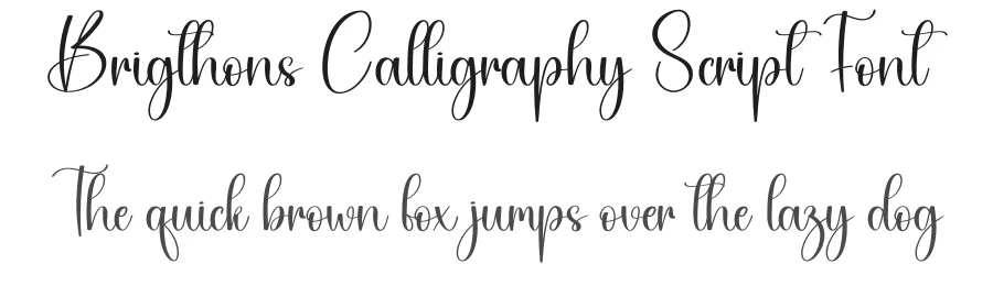 Brigthons Calligraphy Script Font by creativeletter — Script Handwritten Font