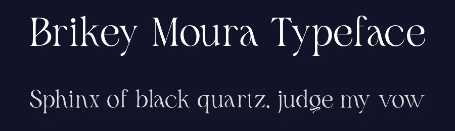 Brikey Moura Typeface by roomspace.cl — Serif Font — thumbnail 2