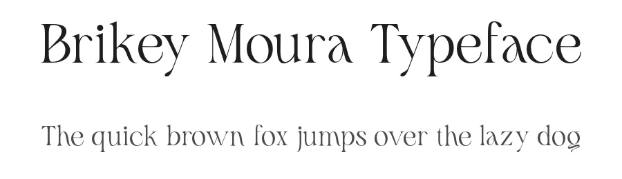 Brikey Moura Typeface by roomspace.cl — Serif Font