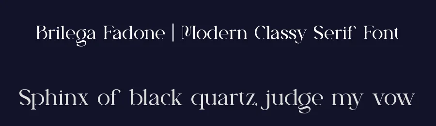 Brilega Fadone || Modern Classy Serif Font by ErmediaStudio — Display Font — thumbnail 2