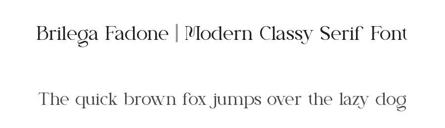 Brilega Fadone || Modern Classy Serif Font by ErmediaStudio — Display Font