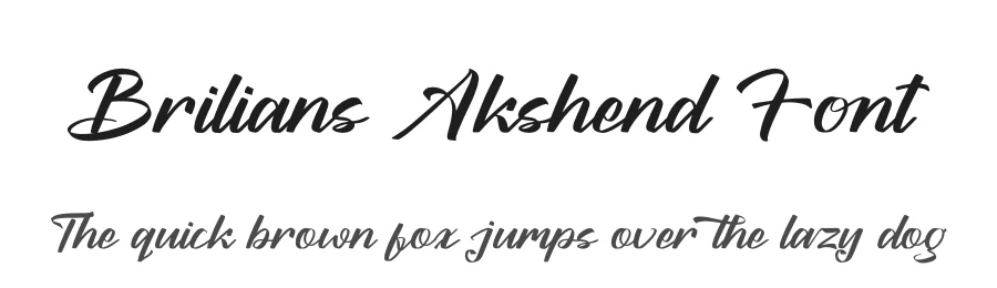 Brilians Akshend Font by letterenastudios — Script Handwritten Font