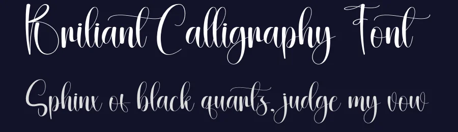 Briliant Calligraphy Font by creativeletter — Script Handwritten Font — thumbnail 2