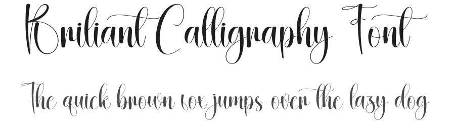 Briliant Calligraphy Font by creativeletter — Script Handwritten Font