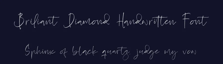 Briliant Diamond Handwritten Font by Operatype.Co — Script Handwritten Font — thumbnail 2