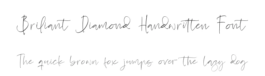 Briliant Diamond Handwritten Font by Operatype.Co — Script Handwritten Font