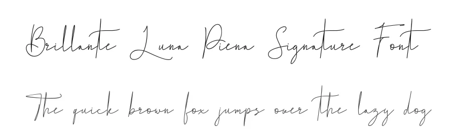 Brillante Luna Piena Signature Font by edricstudio — Script Handwritten Font
