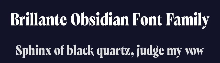 Brillante Obsidian Font Family by Black Foundry — Serif Font — thumbnail 2