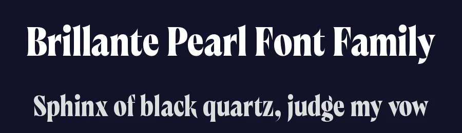 Brillante Pearl Font Family by Black Foundry — Display Font — thumbnail 2