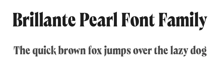 Brillante Pearl Font Family by Black Foundry — Display Font