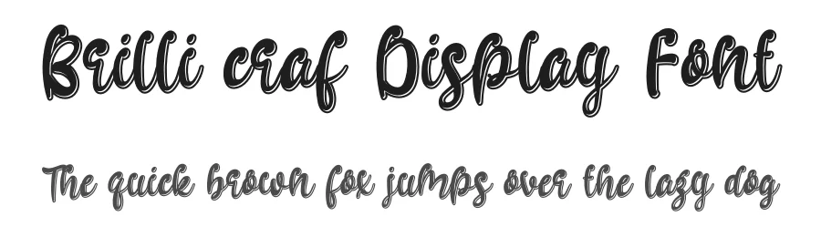 Brilli craf Display Font by andikastudio — Display Font