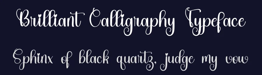 Brilliant Calligraphy Typeface by inermediaSTUDIO — Script Handwritten Font — thumbnail 2