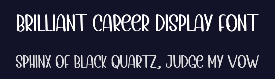 Brilliant Career Display Font by inermediaSTUDIO — Display Font — thumbnail 2