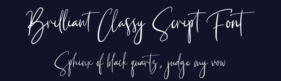 Brilliant Classy Script Font by ReyreyBlue — Script Handwritten Font — thumbnail 2