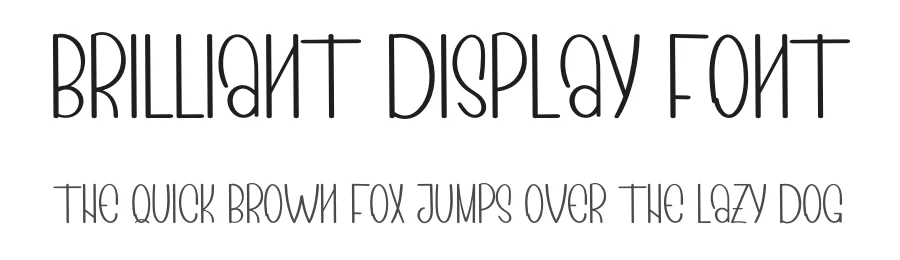 Brilliant Display Font by inermediaSTUDIO — Display Font