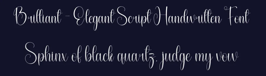 Brilliant – Elegant Script Handwritten Font by andikastudio — Script Handwritten Font — thumbnail 2