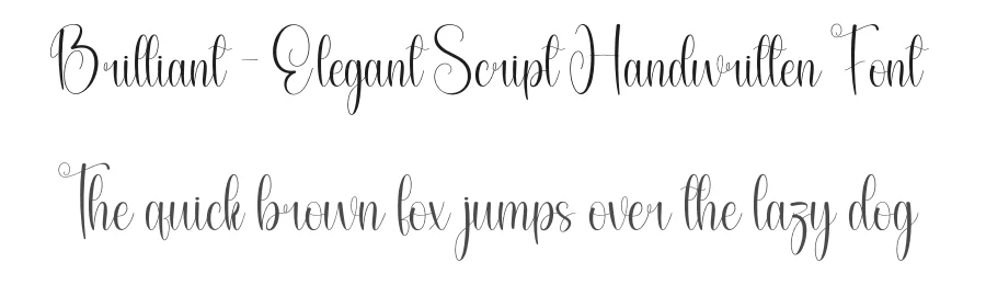 Brilliant – Elegant Script Handwritten Font by andikastudio — Script Handwritten Font
